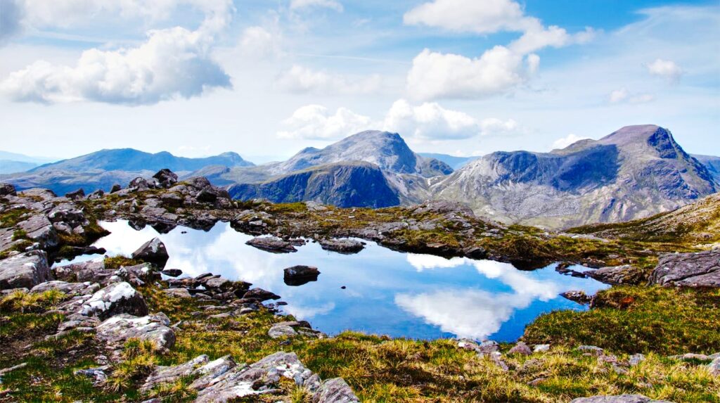 Schöne Aussicht in den Nordwest-Highlands