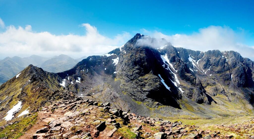 Nordseite von Ben Nevis. Ein beliebtes Ziel beim Wandern in Schottland.