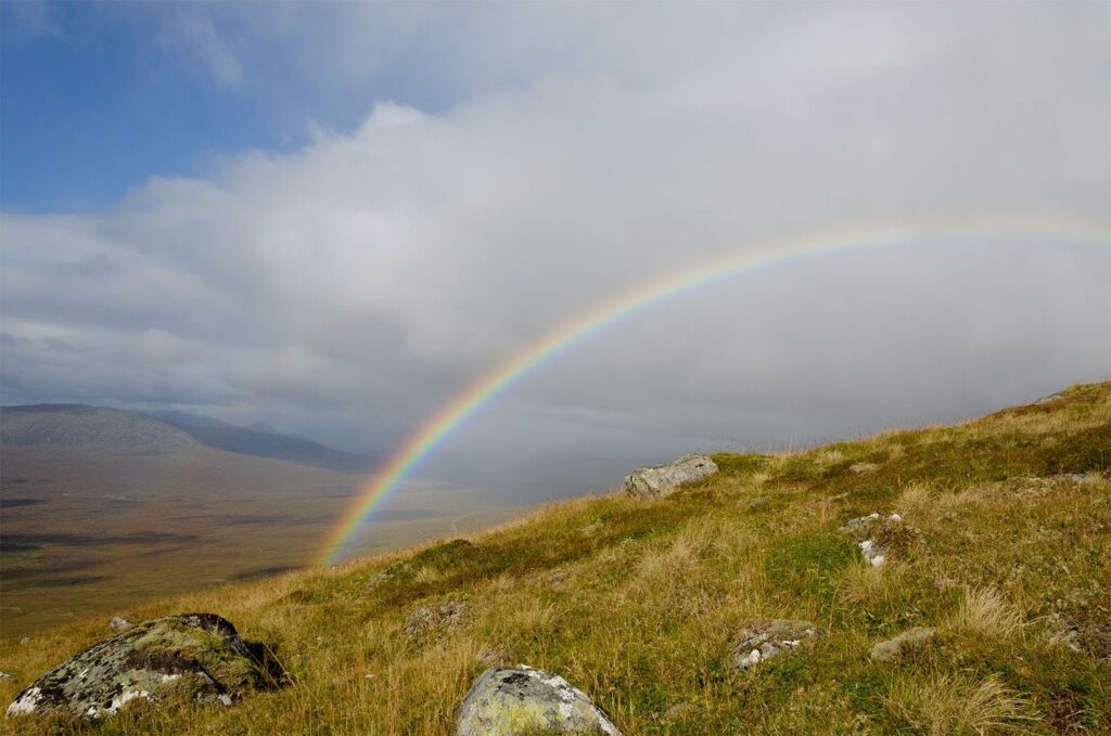 Regenbogen in den Highlands